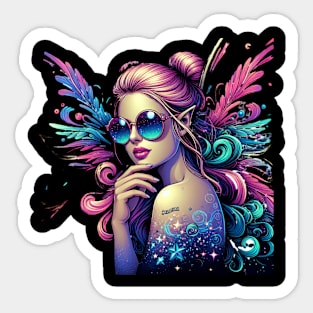 Blue Swampfairy Sticker